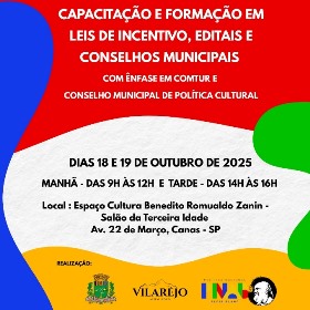 Capacitação e formação em Leis de incentivo, editais e conselhos municipais