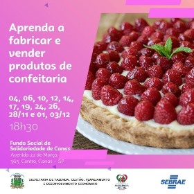 Curso de produtos de confeitaria