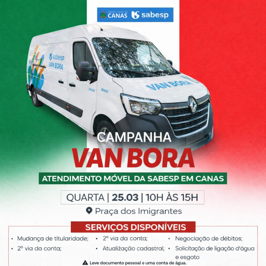 Atendimento móvel da Sabesp