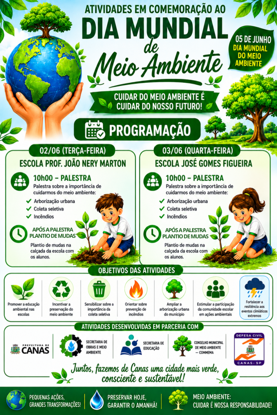 Canas promove ações ambientais