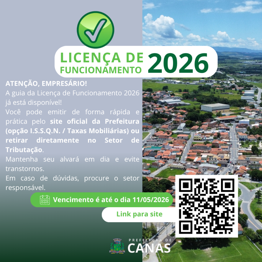 Renove a Licença de Funcionamento 2026