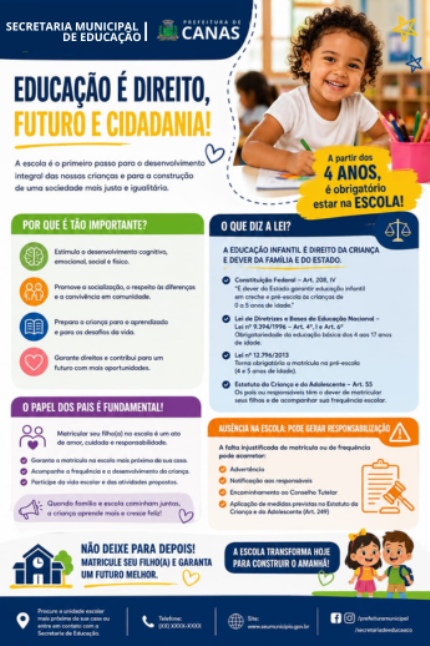 Canas inicia Plano Primeira Infância